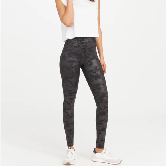 SPANX Pants - Faux leather camo Spanx XS excellent condition